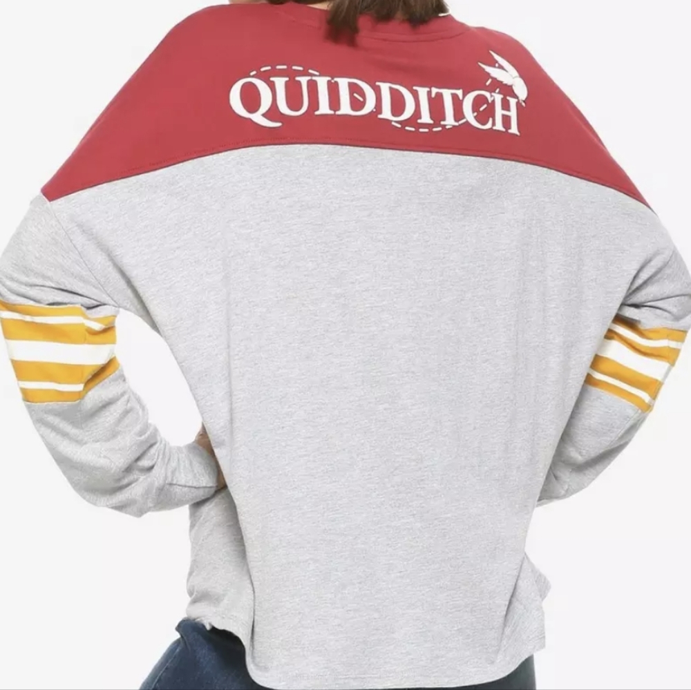 HOT TOPIC Harry Potter Quidditch Long Sleeve Jersey Medium